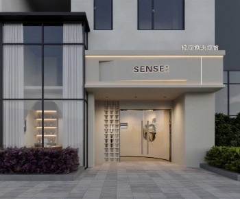 Modern Facade Element-ID:548599966