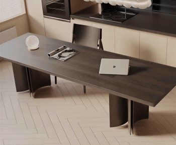 Modern Computer Desk And Chair-ID:570669898