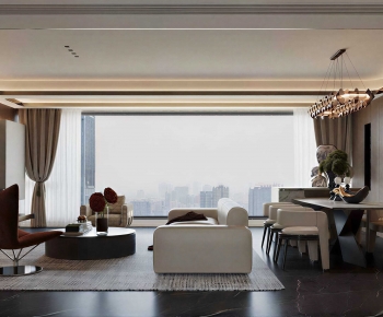 Modern A Living Room-ID:601711032