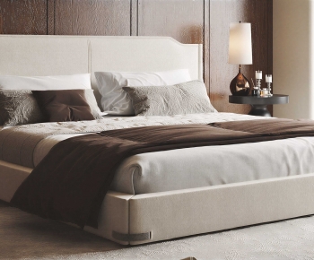 Modern Double Bed-ID:916687972