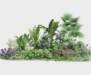 Modern Flowers And Grass-ID:729958062