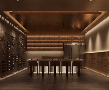 Modern Wine Cellar/Wine Tasting Room-ID:634315974