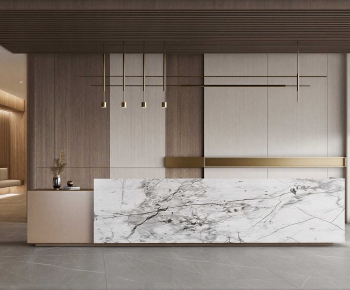 Modern Office Reception Desk-ID:776869066