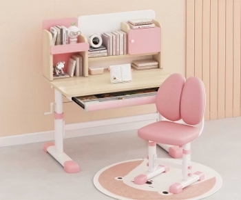 Modern Computer Desk And Chair-ID:665034067