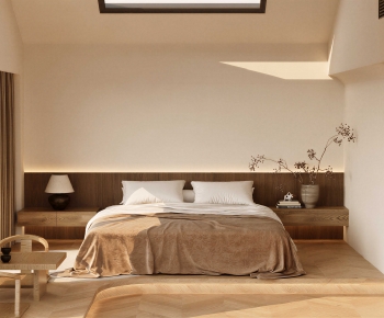 Wabi-sabi Style Bedroom-ID:174730064