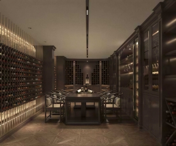 New Chinese Style Wine Cellar/Wine Tasting Room-ID:544169901