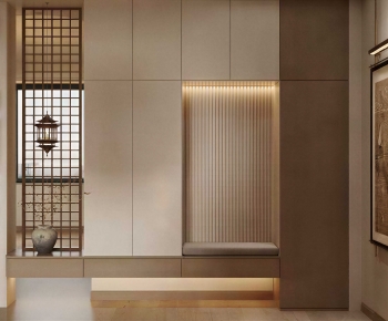 Japanese Style Shoe Cabinet-ID:811364898