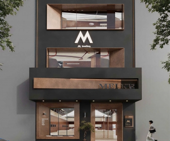 Modern Facade Element-ID:827150113