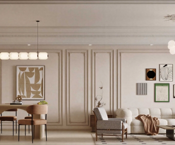 French Style A Living Room-ID:327711118