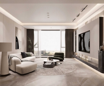 Modern A Living Room-ID:213372955