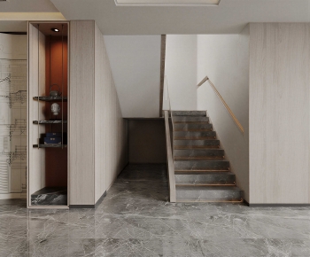 New Chinese Style Stairwell-ID:699760914