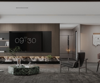 Modern A Living Room-ID:528981923