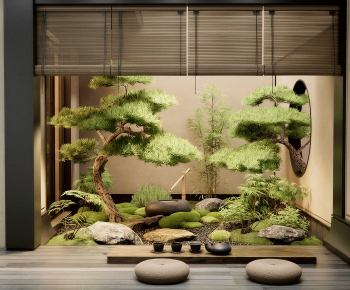 Japanese Style Courtyard/landscape-ID:910705095