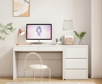 Modern Computer Desk And Chair-ID:991770033