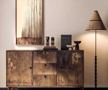 Wabi-sabi Style Side Cabinet-ID:994399073