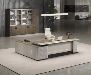 Modern Office Desk And Chair-ID:882411083