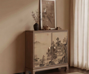 New Chinese Style Side Cabinet-ID:285110008