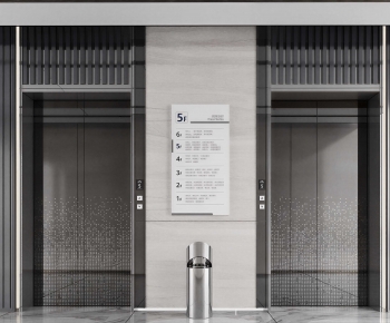 Modern Office Elevator Hall-ID:541518931