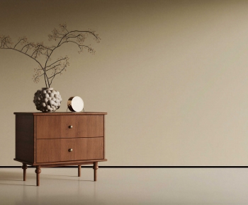 Wabi-sabi Style Bedside Cupboard-ID:933709143