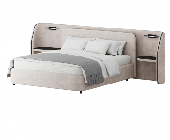 Modern Double Bed-ID:111332897