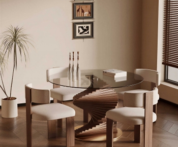 Modern Dining Table And Chairs-ID:911998032
