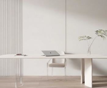 Modern Computer Desk And Chair-ID:586082948