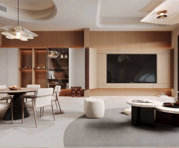 New Chinese Style A Living Room-ID:655450851