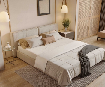 Modern Double Bed-ID:406372072