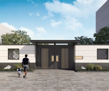 New Chinese Style Door-ID:748101001