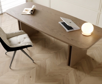 Modern Computer Desk And Chair-ID:999275926