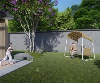 Modern Courtyard/landscape-ID:287426955