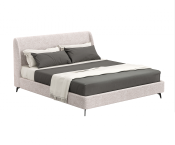 Modern Double Bed-ID:411621093