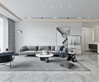 Modern A Living Room-ID:129949093