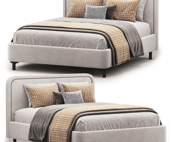 Modern Double Bed-ID:915252922