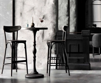 Simple European Style Bar Chair-ID:699909932