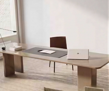 Modern Office Desk And Chair-ID:720223906