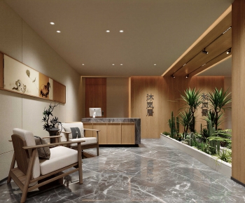 New Chinese Style Lobby Hall-ID:670912035