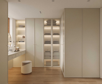 Modern Clothes Storage Area-ID:420238976