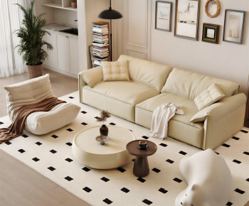 Modern Three-seat Sofa-ID:900230881
