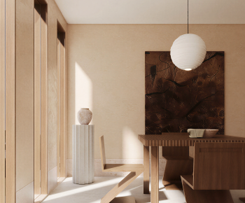 Wabi-sabi Style Dining Room-ID:692567116