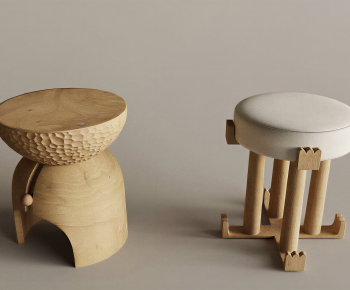 Wabi-sabi Style Stool-ID:400758031