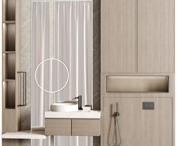 Modern Bathroom Cabinet-ID:297107934