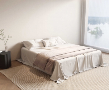 Modern Double Bed-ID:953746087