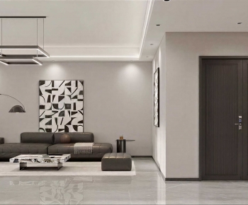 Modern A Living Room-ID:385354044