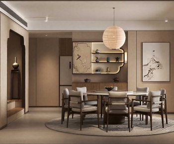 New Chinese Style Dining Room-ID:958040008