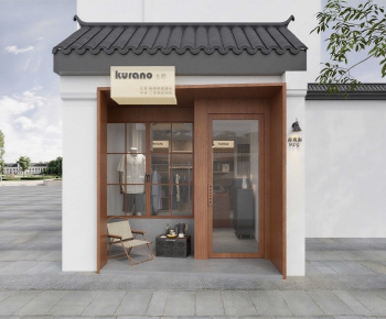 New Chinese Style Facade Element-ID:846745975