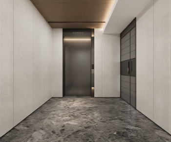 Modern Office Elevator Hall-ID:935245041