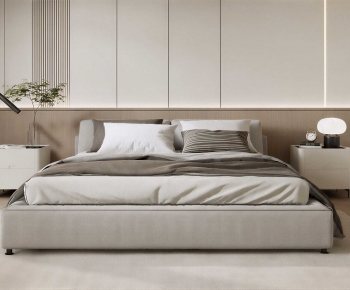 Modern Double Bed-ID:714674957