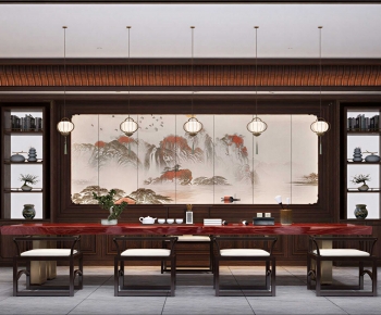 New Chinese Style Tea House-ID:517232897