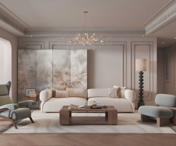 French Style A Living Room-ID:794302947